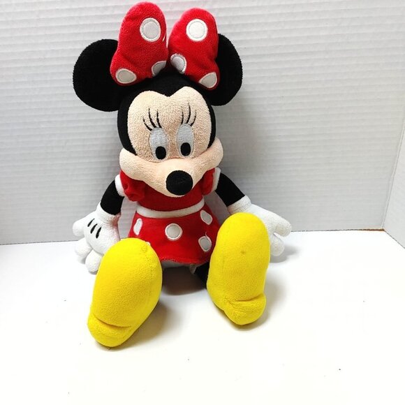MINNIE MOUSE Disney Parks Large 16" Plush Stuffed Animal Toy Red Polka Dot Dress - Picture 4 of 9